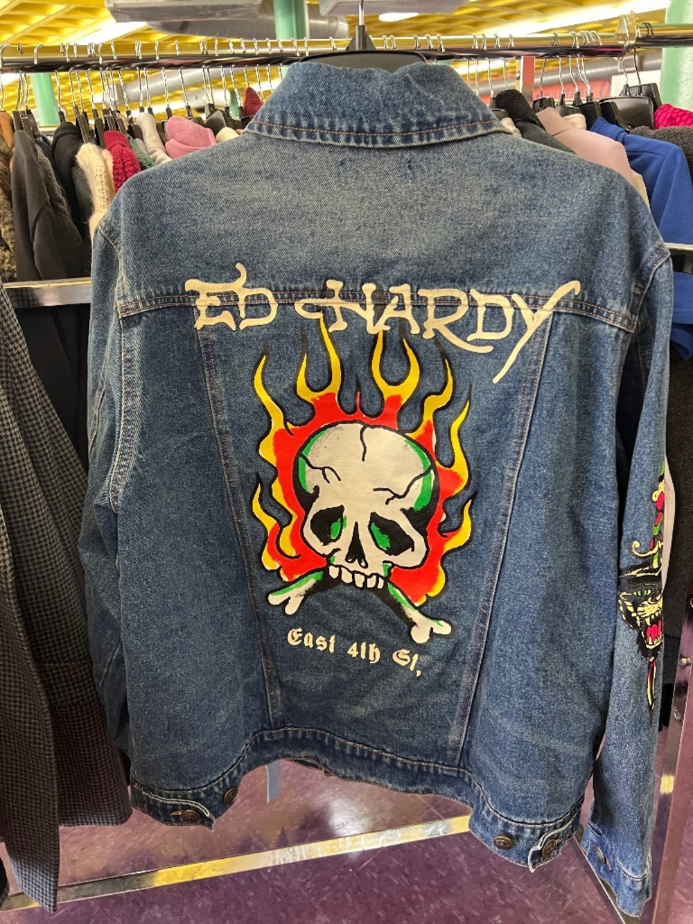 Vintage Y2K Ed Hardy Denim Jacket